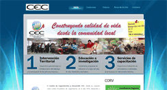 Desktop Screenshot of corporacioncec.cl